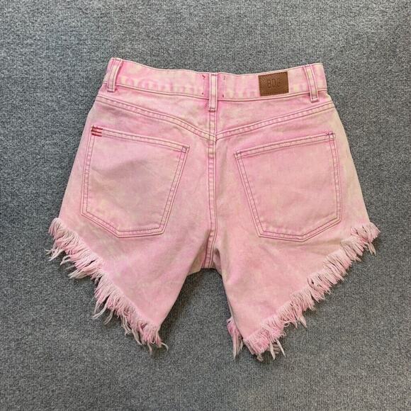 BDG Shorts Womens 24 Pink Carla High Waisted Cutoff Distressed Urban Outfitters - Picture 9 of 12